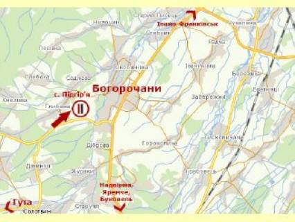 Билборд  в Гуте, 3x6  с. Підгір'я, в сторону Гути схема