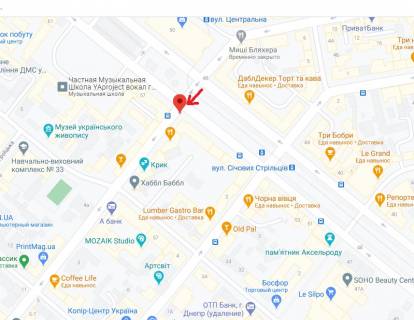 Ситилайт A в Днепр (Днепропетровск), 1.2х1.8  просп. Дмитра Яворницького - вул. Михайла Грушевського схема