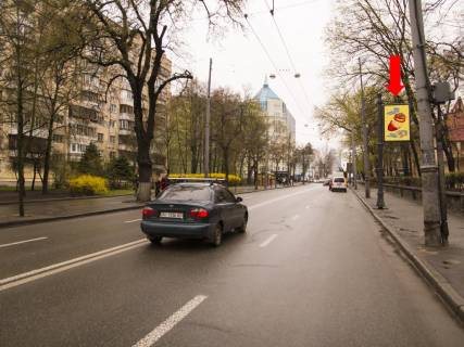 Ситилайт  в Киеве, 1.8x1.2  Іллєнко вул. (колиш. Мельникова вул.), 71 (навпроти) в сторону вул. Деревлянської фото 1