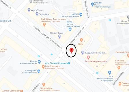 Ситилайт B в Днепр (Днепропетровск), 1.2х1.8  просп. Дмитра Яворницького - вул. Харківська схема