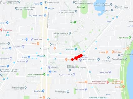 Бэклайт B в Киеве, 2.3x3.14  Тимошенко вул. 18, в сторону ст. м. "Мінська" схема