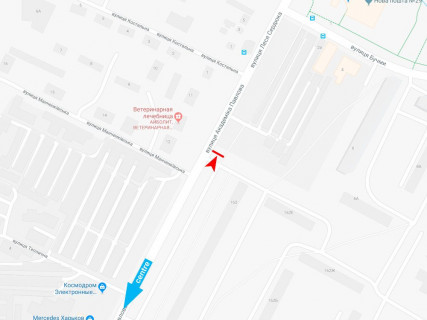 Билборд A в Харькове, 3x6  Павлова вул., 164, з центру схема