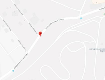 Билборд A в Хусте, 3x6  Чайки вул. / Вишні вул. схема