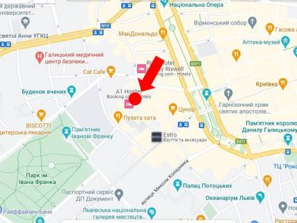 Ситилайт B в Львове, 1.8x1.2  Січових Стрільців вул., 8 схема