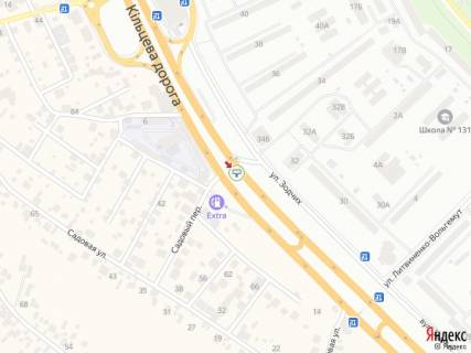 Бэклайт A в Киеве, 8x4  Кільцева дорога (на роздільнику), (АТБ-маркет, автосалони "Toyota", "Lexus", "Volvo", АЗС "ОККО"), в напрямку просп. Академіка Глушкова схема