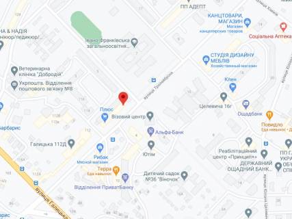 Білборд, Бігборд (Борд)  A у Івано-Франківську Тролейбусна вул., 1, аптека "Мед Сервіс", №Х062, прайс за ролик 10 сек 1 вихід/5 хвилин, з 8:00-22:00. Розрахунок для інших параметрів трансляції уточнюйте у менеджера. схема