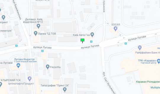 Призматрон, Призма B у Києві Лугова вул., ТЦ "Караван" - 290930 схема