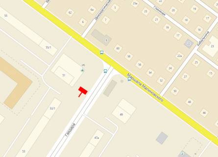 Билборд  в Одессе, 3x6  Малиновського вул., 51 - Івана та Юрія Липи вул. (колиш. Гайдара вул.), з центру схема