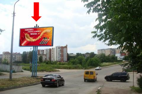 Билборд A в Тернополе, 3x6  Коновальця вул., 18, роздільник, в бік Злуки пр. фото 1