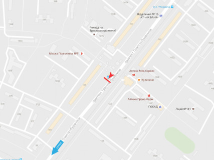 Призма A в Харькове, 3x6  Тракторобудівників пр., 105, в центр - 666403 схема
