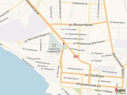 Ситилайт A в Бердянске Западный пр., спуск схема
