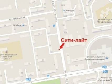 Ситилайт B в Кривом Роге, 1.8x1.2  Металургів пр., 9/1 схема