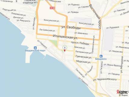 Сiтiлайт B у Бердянську Азовский пр., 41, возле кафе "Золотой фазан" схема