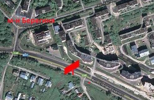 Билборд B в Тернополе, 3x6  Будного вул., навпроти буд.16 схема