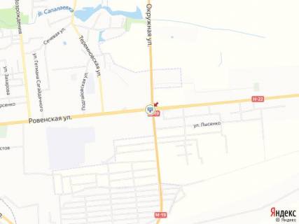 Билборд A в Луцке, 3х6  Рівненська-Окружна_односторонній_Епіцентр_від центру схема