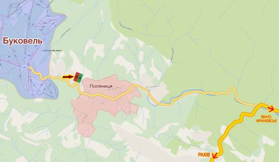 Билборд  в Буковеле, 3x6  с. Паляниця, (3) схема