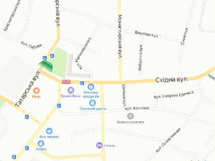 Билборд A в Остроге, 6х3м  м. Острог,  вул. Татарська, навпроти буд. №2 схема