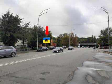 Білборд, Бігборд (Борд)   у Києві, 2.3x3.14  Байкова вул. - вул. Ямська, в сторону вул. Грінченка Фото 1