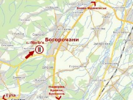 Билборд B в Підгір'ї, 3x6  с. Підгір'я, в сторону Гути схема