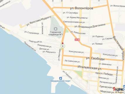 Ситилайт A в Бердянске Западный пр., спуск схема