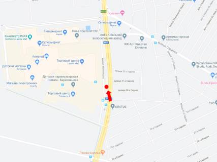 Призматрон, Призма  у Києві, 3x6  Паладіна пр., біля ТРЦ "Лавина молл", супермаркетів "Ашан," Епіцентр ", роздільник, в сторону вул. Стеценка - 445341 схема