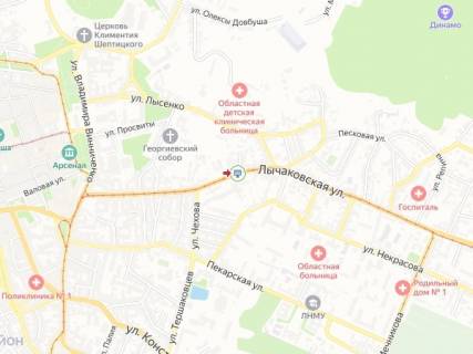 Скроллер A в Львове Личаківська вул., 37, навпроти - 255319 схема