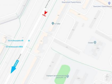Билборд B в Харькове, 3x6  Павлова вул., 148, в центр схема