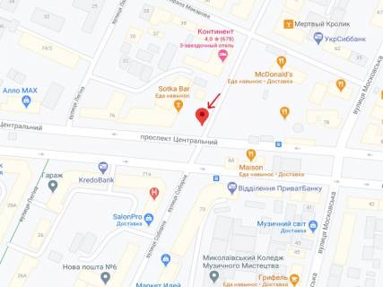 Сітіскролл A у Миколаєві Соборна вул., 9 схема