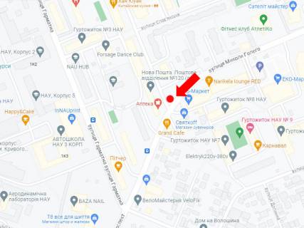 Билборд A в Киеве, 3x6  Голего (кол. Лебедєва-Кумача) вул., навпроти буд. 7в схема