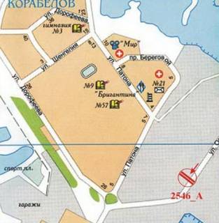 Білборд, Бігборд (Борд)  A у Херсоні Острівське шосе, АЗС "GLUSCO" схема