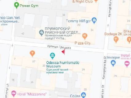 Ситилайт A в Одессе, 3x1.5  Грецька вул., 31, "Кокон" схема