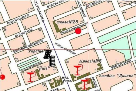 Ситилайт B в Херсоне Свободи пл. схема