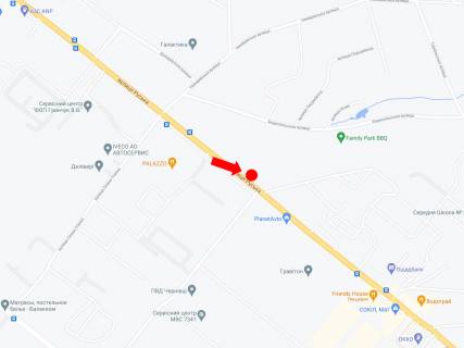 Білборд, Бігборд (Борд)   у Чернівцях, 3x6  Руська вул., 249, біля нічного клубу "Dolce",  в бік ТРЦ "Екватор", супермаркетів "Comfy", "Велмарт" схема