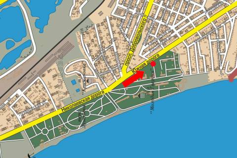 Билборд  в Одессе, 3x6  Південна дорога, 3, з центру схема
