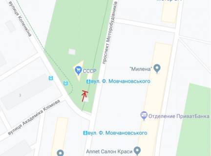 Билборд B в Запорожье, 6х3  Моторобудівників просп. - Копенкіна вул. схема