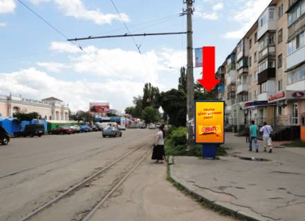 Сiтiлайт A у Житомирі, 1.8x1.2  Небесної сотні вул. (кол. Московська вул.) / Лятошинського вул., біля ринку "Житній" Фото 1