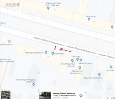 Ситилайт  в Днепр (Днепропетровск) Яворницького пр.  (колиш. Маркса пр.), 109 схема