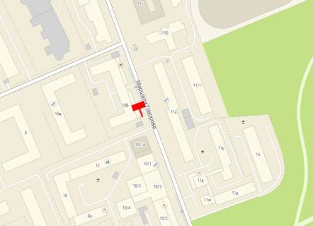 Билборд  в Одессе, 3x6  Говорова вул., 11а, з центру схема