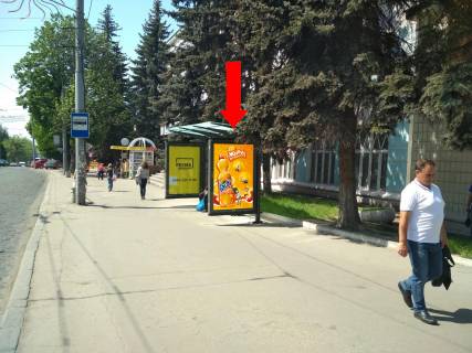 Ситилайт  в Ровно, 1.8x1.2  Соборна вул., 10 / Княгині Ольги вул., зупинка, в центр, A1 фото 1