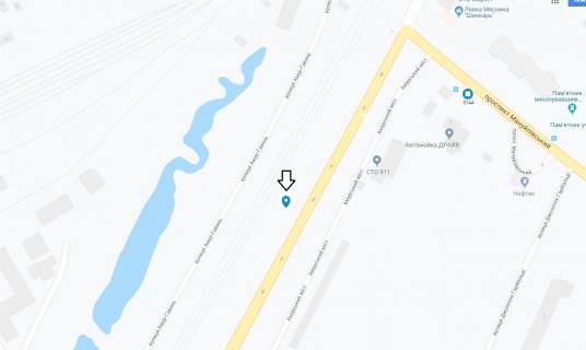 Білборд, Бігборд (Борд)  A у Дніпро (Дніпропетровськ), 6х3  заїзд на Амурський міст з Лівого берега схема