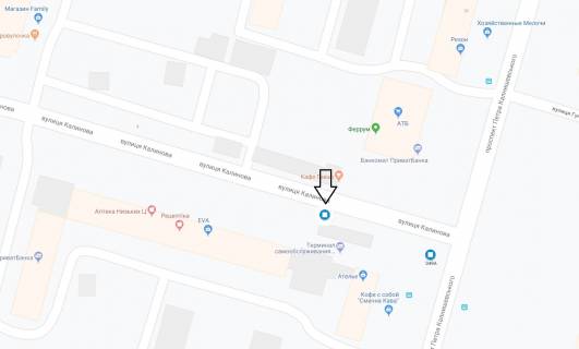 Билборд B в Днепр (Днепропетровск), 6х3  вул. Калинова, 1 схема