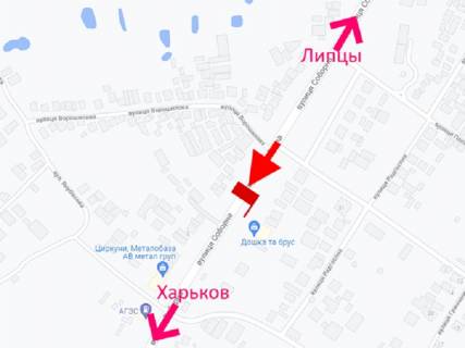 Билборд B в Циркунах, 3x6  с. Циркуни, Соборна вул., у бік м. Харків схема