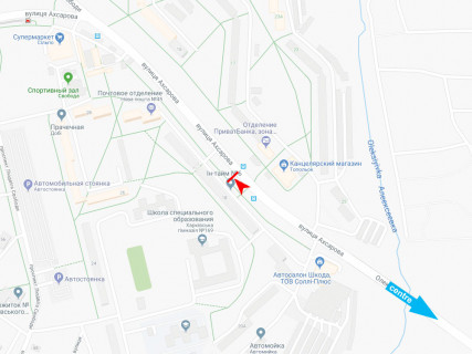 Призма B в Харькове, 3x6  Ахсарова вул., 18, з центру - 667179 схема