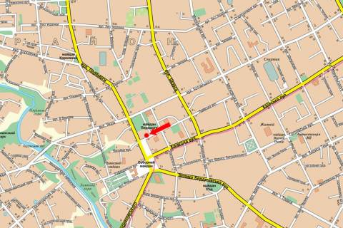 Скролер, Скрол A у Житомирі, 2.3x3.14  Перемоги пл., 1/12, біля магазину "ТЕМП", центр - 470786 схема