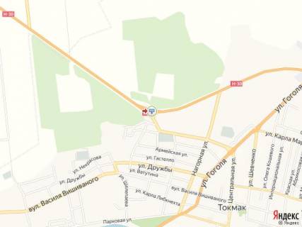 Билборд A в Токмаке Хмельницкого пр., въезд в центр схема