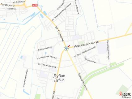 Білборд, Бігборд (Борд)  A у Дубно, 3х6  вул.Семідубінська 2_рінок_кінотеатр схема