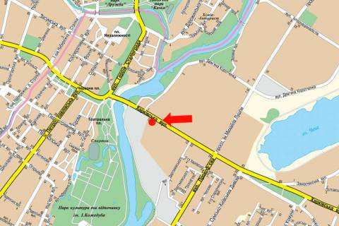 Сiтiлайт B у Сумах, 1.8x1.2  Харківська вул., 2/2, біля ТРЦ "Мануфактура", супермаркетів "Сільпо", "Comfy" схема