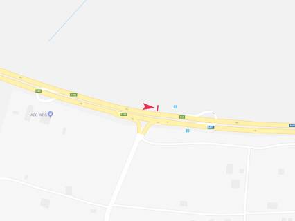 Білборд, Бігборд (Борд)  B у Пісочині, 3x6  Траса Київ - Харків (М-03), смт Пісочин, зупинка Райєлівівка, в'їзд з боку Харкова схема
