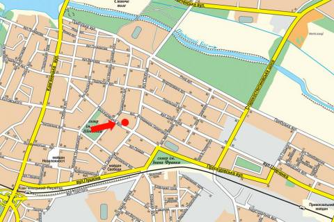 Сiтiлайт  у Хмельницькому, 1.8x1.2  Проскурівська вул., 49, біля кофейні "Латина" схема