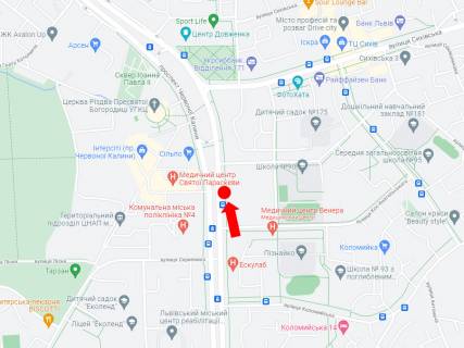 Призма A в Львове, 3x6  Червоної Калини пр. / Антоненка-Давидовича вул., ТРЦ "ВАМ", супермаркет "Сільпо" - 96496 схема